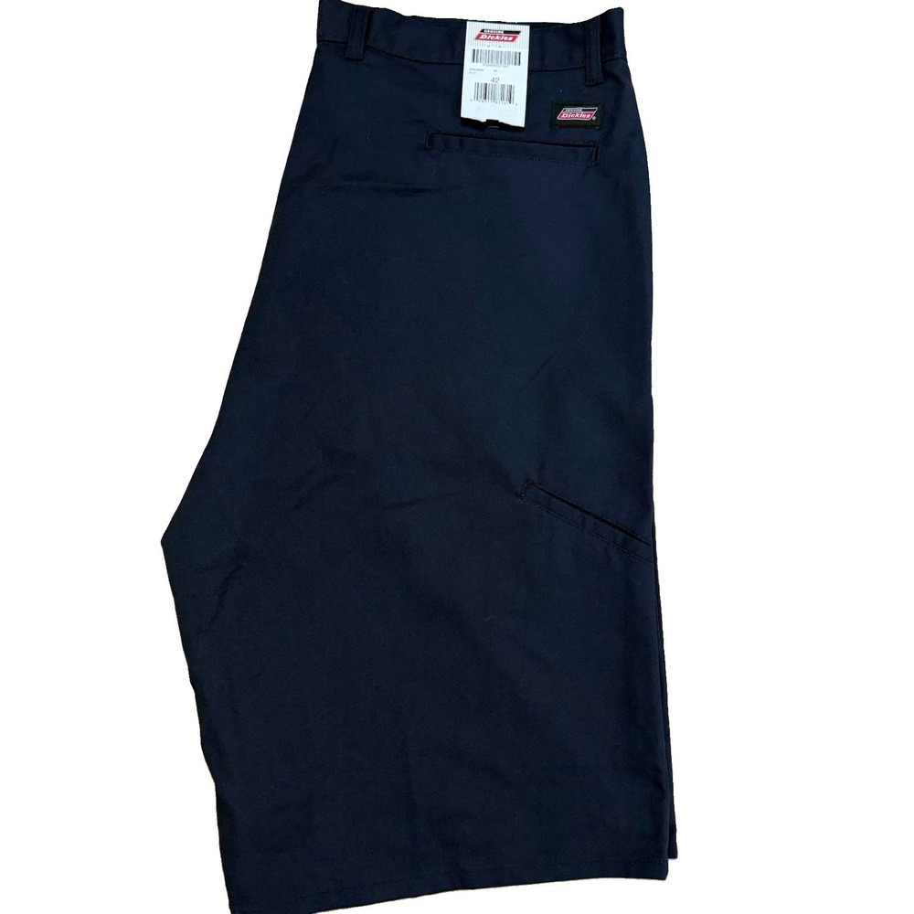 NWT Dickies Flex Work Shorts Size 42  13" Inseam Navy Blue Relaxed Fit Pockets